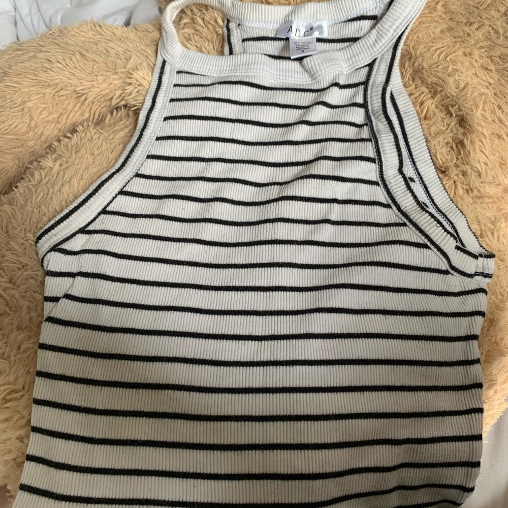 stripped cropped shirt